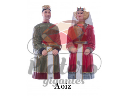 Carlos III el Noble y Doña Magdalena (Gigantes Aoiz)