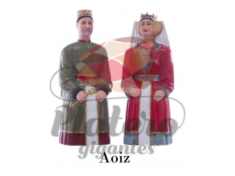 Carlos III el Noble y Doña Magdalena (Gigantes Aoiz)